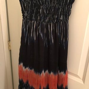 Strapless maxi dress